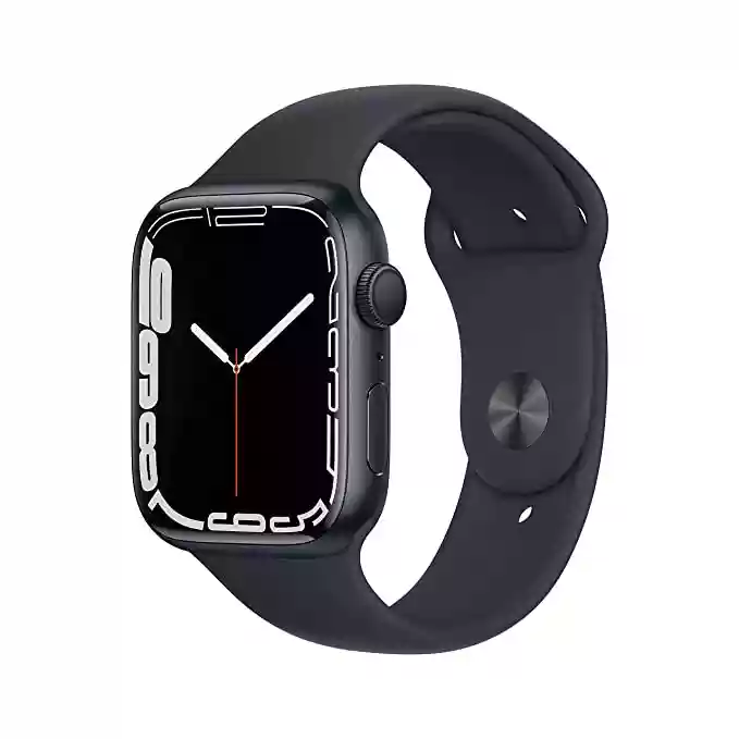 Apple Watch Series 7 (GPS, 45mm) - Midnight Aluminium Case with Midnight Sport Band - Regular